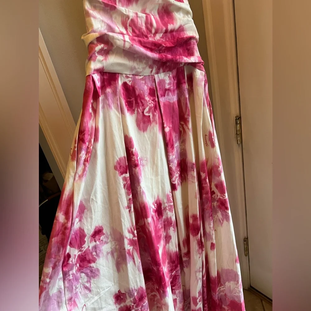 NWT Marella Size 6 Ecuadaor Floral Print Midi Dress $655 Gown Graduation Prom - Picture 6 of 7